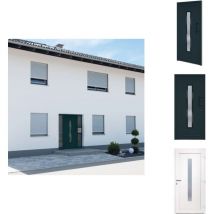 Porte d'entrée anthracite 98x208 cm pvc - Portes D'entrée - Porte D'entrée - Porte Extérieure - Porte Pvc - Porte Sécurisée