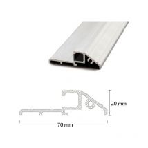 Porte d'entrée mars 80 cm 72 mm en acier inoxydable en 3 couleurs - Couleur: Blanc - Poignée et serrure : Avec - Poussant: Gauche