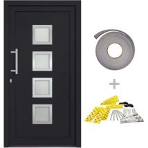 Vidaxl - Porte d'entrée Anthracite 98x208 cm