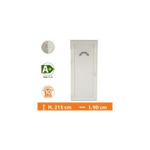 Direct Fenêtres - Porte d'entrée pvc Blanc - Tirant Gauche - Hercule