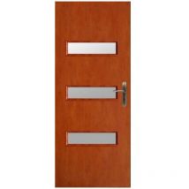 Porte d'intérieur vitrée CENT calvados en plusieurs dimensions - Poussant: Gauche - Largeur porte: 90 cm