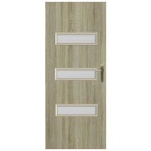 Azura Home Design - Porte d'intérieur vitrée cent Sonoma en plusieurs dimensions - Poussant: Gauche - Largeur porte: 70 cm