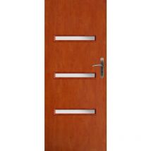 Azura Home Design - Porte d'intérieur vitrée fiesta calvados en plusieurs dimensions - Poussant: Gauche - Largeur porte: 70 cm