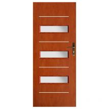 Porte d'intérieur vitrée werona calvados en plusieurs dimensions - Poussant: Gauche - Largeur porte: 70 cm