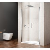 Porte douche double LORO 800mm, verre clair