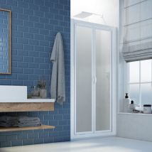 Porte douche en niche saloon 80 cm h 190 en acrylique mod. Delta