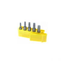 Porte embouts avec 5 embouts empreinte torx.