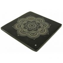 Porte encens Mandala en pierre à savon
