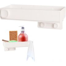 Porte Eponge Evier Cuisine Organisateur - Organiseur à Suspendre Pas de Perçage Rangement Support Eponge pour Poser évier de Cuisine Salle de Bain