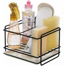 Tigrezy - Porte éponges cuisine rangement d'évier support d'éponge en le fer panier porte-ustensiles chiffon de nettoyage et pinceaux support pour