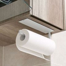 Porte Essuie Tout Auto-Adhésif Supports pour Papier Essuie-Tout en Dérouleur Porte Rouleau de Cuisine Mural pour Armoire de Cuisine ou Salle de Bain