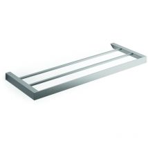 Porte-feuilles Indissima en acier brossé L.61,7 cm - Inda