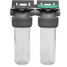 TOP FILTER – Porte filtres à eau double 9' ¾ 3P – Filtre sous évier – Type de système de filtration eau, Taille du raccord d'entrée, Configuration 