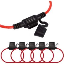 Galozzoit - Porte-Fusible à Couvercle Étanche Plastique Lame en Ligne Porte-Fusible Lame Enfichable Porte-Fusibles Convient aux Fusibles Standard
