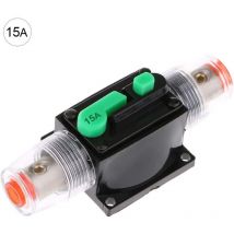 Porte-fusible de Disjoncteur, dc 12V/24V Étanche Protection de Voiture Audio en Ligne Porte-fusible de Réinitialisation du Disjoncteur pour Système