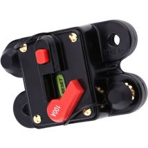 Rapanda - Porte-fusible réarmable automobile 12V, disjoncteur réarmable avec inverseur, porte-fusible de bateau à moteur à réinitialisation manuelle
