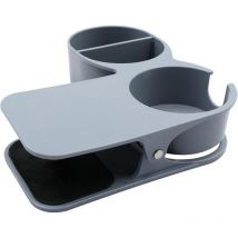 Porte-gobelet à clip - Porte-gobelet - Porte-bouteille - Support pour tasse à café avec pince - Support de bureau mobile pour la maison, le bureau