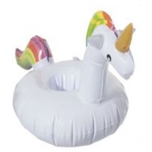 Porte gobelet gonflable Licorne - Diam. 20 cm
