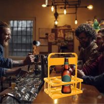 Porte-gobelet portable pour grandes tasses, porte-gobelet pliable en plastique, porte-gobelet réutilisable avec poignée, porte-gobelet de livraison
