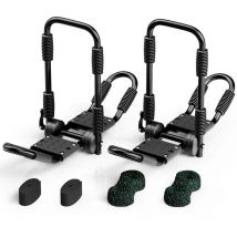Wiltec - Porte-kayak Galerie de toit 2 Pièces Pliable Forme j Aluminium Support de Kayak Canoë avec Sangles