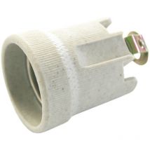 Electro Dh - Porte-lampe en céramique E-27 de 4A-250V . Avec soporte M10 12.064 8430552104611