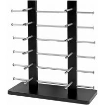 Porte-lunette Vendee, présentoir à lunette pour 12 paires de lunettes, 42x39cm, noir