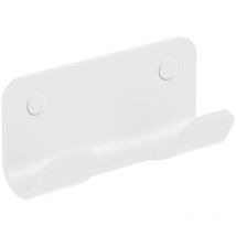 Lineabeta - Porte-manteau double Saeta en aluminium blanc