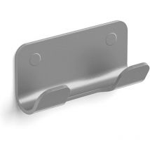 Lineabeta - Porte-manteau double Saeta en aluminium gris mat