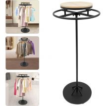Porte-manteau rond multifonction rotatif à 360 °, Portant-vêtements Pour commerce de détail, boutiques, chambres, magasins de vêtements - 60 x 140 cm