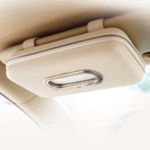 Ensoleille - Porte-mouchoir de voiture, porte-serviettes pour pare-soleil de voiture, porte-mouchoir pour pare-soleil de voiture, porte-mouchoir de