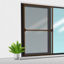 Porte Moustiquaire 150x220 cm Brun