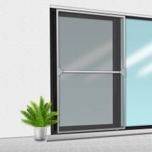 Porte Moustiquaire 150x220 cm Gris