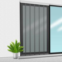 Porte Moustiquaire 150x235 cm Gris