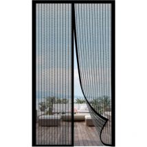 Serbia - Porte moustiquaire magnétique, rideau de porte anti-mouches, moustiquaire de porte à fermeture magnétique, fermeture automatique, 120x230CM