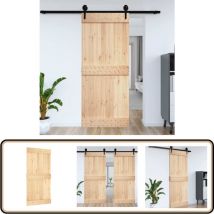 Porte narvik 100x210 cm bois massif de pin - Porte Intérieur - Porte Coulissante - Porte Bois - Porte Pin - Porte Design