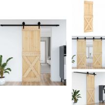 Porte NARVIK 70x210 cm bois massif de pin - Porte Intérieur - Porte Coulissante - Porte Bois - Porte Pin - Porte Design