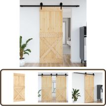 Porte narvik 95x210 cm bois massif de pin - Porte Intérieur - Porte Coulissante - Porte Bois - Porte Pin - Porte Design