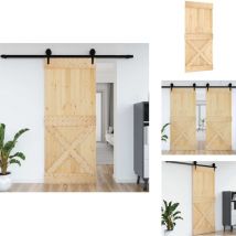 Porte narvik 95x210 cm bois massif de pin - Porte Intérieur - Porte Coulissante - Porte Bois - Porte Pin - Porte Design