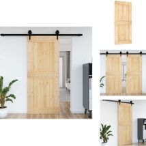 Porte narvik 95x210 cm bois massif de pin - Porte Intérieur - Porte Coulissante - Porte Bois - Porte Pin - Porte Design