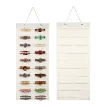 Fei Yu - Porte-nœuds pour cheveux avec grande capacité Pinces à cheveux Cintre de rangement Cheveux Blanc