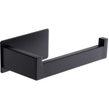 Porte-papier hygiénique auto-adhésif - Sans perçage en acier noir mat en acier inoxydable Porte-papier hygiénique