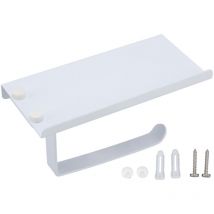Porte-papier hygiénique en acier inoxydable, étagère de téléphone antirouille, support coulissant pour serviettes de cuisine et de salle de bain