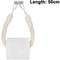 Porte-papier hygiénique en corde de jute, porte-serviettes mural industriel avec crochet en métal pour salle de bain, serviette ou rideau de douche