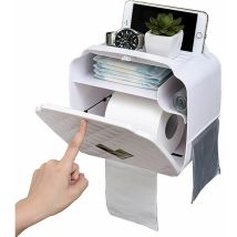 Royaluxe - Porte-papier Hygiénique,porte-papier Toilette Mural,distributeur De Papier Étanche / Anti-poussière Et Porte-rouleau-salle De Bain / Wc (