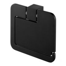 Porte Papier Toilette Noir Avec Rabat