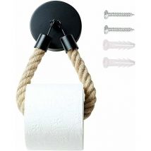 Roleader - Porte-Papier Rouleau Corde Chanvre, Porte-Rouleau Papier Toilette, Porte-Mouchoir Vintage, Porte-Papier Rouleau, Porte-Serviettes Papier,