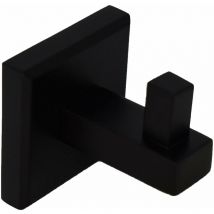Crochet simple pour robe en noir mat Capannoli Nook NK109 mm Noir mat - des vis de fixation