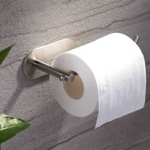 Basetbl - Porte Papier Toilette Adhésif - Porte Papier Toilette Auto Adhésif Salle De Bains Cuisine Adhésif Mur Acier Inoxydable Brossé