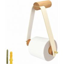 Porte Papier Toilette Bois Mural Support pour Rouleau de Papier Toilette Porte Rouleau en Bois 18CM20CM Porte Rouleau de Papier Toilette pour Salle