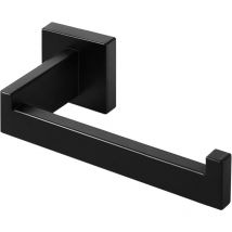 Porte Papier Toilette Noir, Acier inox Porte Rouleau Support Papier Toilette pour Salle De Bain et Cuisine (Carré).